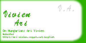 vivien ari business card